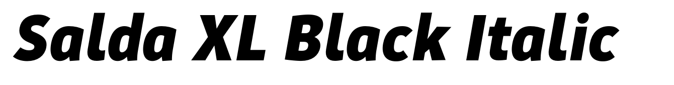Salda XL Black Italic